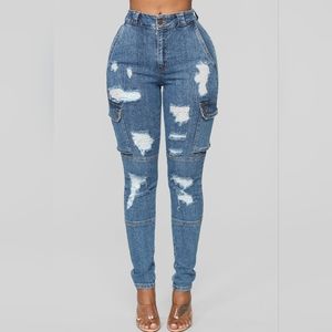 Don't Push Me Cargo Jeans